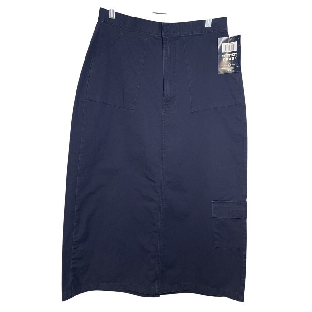 French Toast NWT Girls Uniform Navy Maxi Skirt Size 20 - Pockets/Special Closure